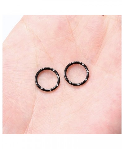 Surgical Steel Piercing Rings for Nose Septum Cartilage Helix Tragus Conch Rook Daith Lobe 18g-16g-14g 6mm-7mm-8mm-9mm-10mm-1...