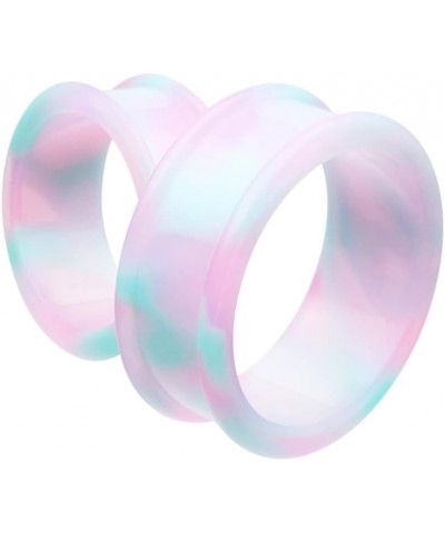 Milky Way Supersize Flexible Silicone Double Flared Ear Gauge Tunnel Plug Earrings 1-3/8" (35mm) $12.09 Body Jewelry