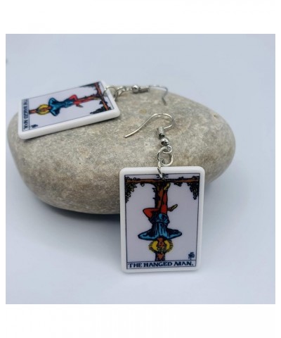 Tarot Jewelry for Women - Tarot Earrings - Zodiac Earrings - Rider Waite Tarot Earrings - Zodiac Earrings - Tarot Card Dangle...