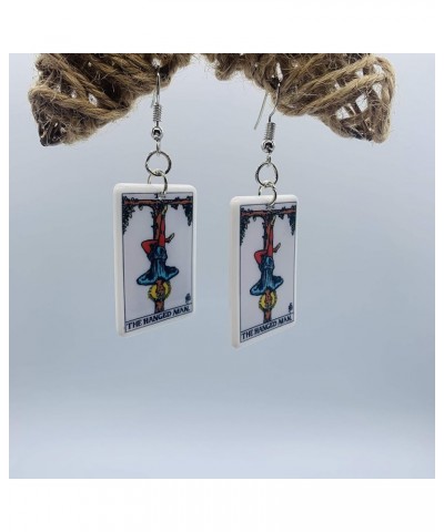 Tarot Jewelry for Women - Tarot Earrings - Zodiac Earrings - Rider Waite Tarot Earrings - Zodiac Earrings - Tarot Card Dangle...