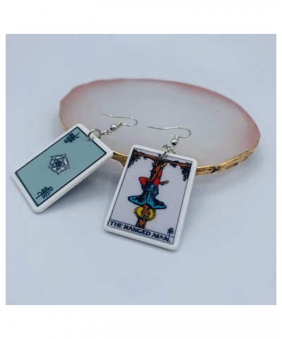 Tarot Jewelry for Women - Tarot Earrings - Zodiac Earrings - Rider Waite Tarot Earrings - Zodiac Earrings - Tarot Card Dangle...