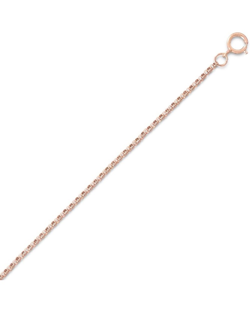 14K Rose Gold-filled Rolo Chain Necklace 22.0 Inches $19.91 Necklaces