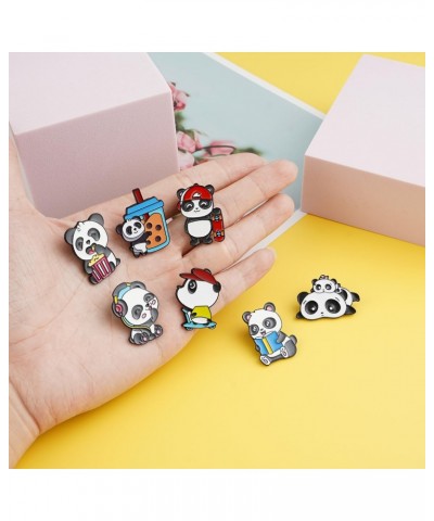 Cute Panda Brooch Pins Set Panda Enamel Lapel Pin Animal Panda Brooch for Women DIY Decoration (BCP Panda) $7.50 Brooches & Pins