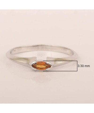 Marquise Cut 0.20 Ctw Multi Choice Gemstone 925 Sterling Silver Women Wedding Ring, Stacking Ring For Her Citrine $15.16 Rings
