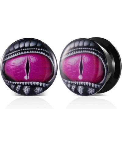 1 Pair Acrylic Solid Screw On Ear Plugs Tunnels Jack Skellington Scream Resin Allergy Free Stretche Nightmare Before Christma...