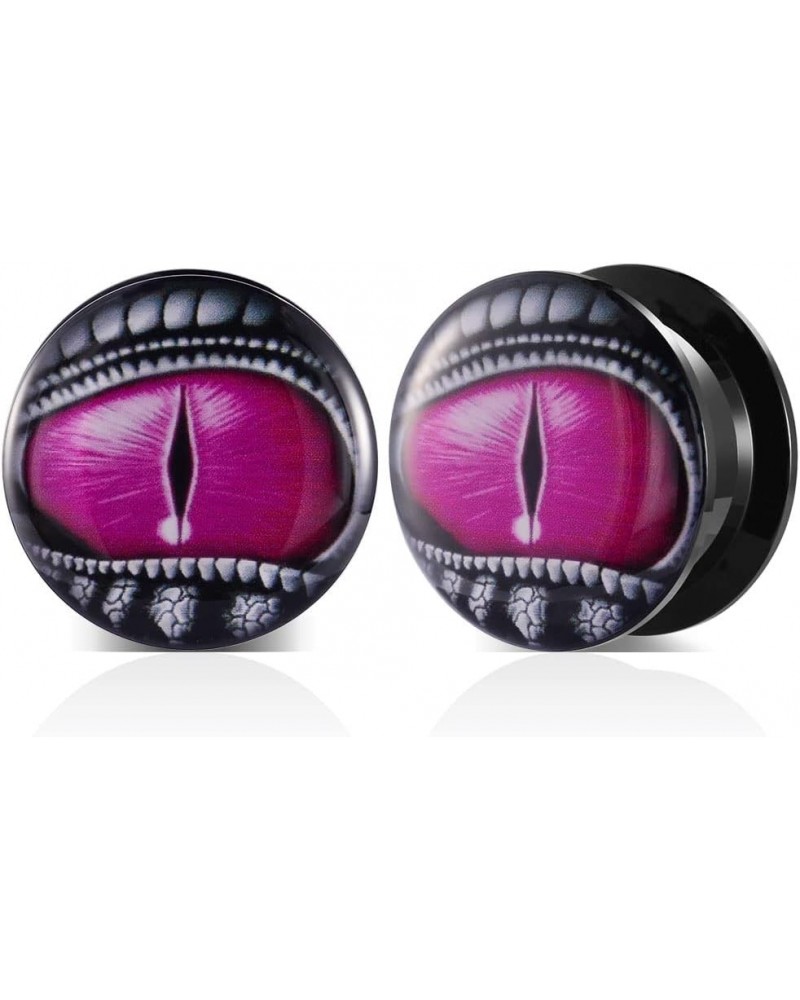 1 Pair Acrylic Solid Screw On Ear Plugs Tunnels Jack Skellington Scream Resin Allergy Free Stretche Nightmare Before Christma...