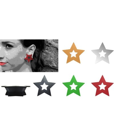 5 Pair Set of GeoGauges Brand Silicone Tunnels Ear Plugs Gauges Body Jewelry 3/8" (00g) - Star - All 5 Colors $11.31 Body Jew...