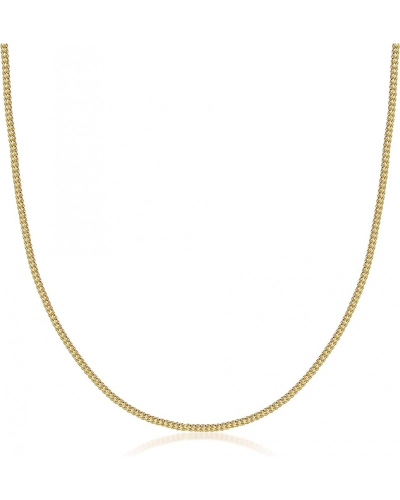 10K Yellow Gold 1.5mm Franco Square Box Chain Necklace or Bracelet - Lobster Clasp 1.5MM 20.0 Inches $56.55 Necklaces