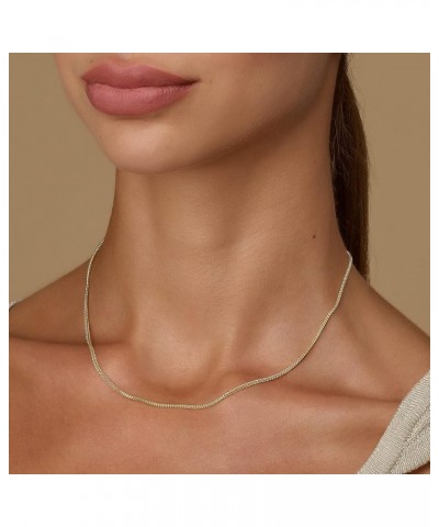 10K Yellow Gold 1.5mm Franco Square Box Chain Necklace or Bracelet - Lobster Clasp 1.5MM 20.0 Inches $56.55 Necklaces