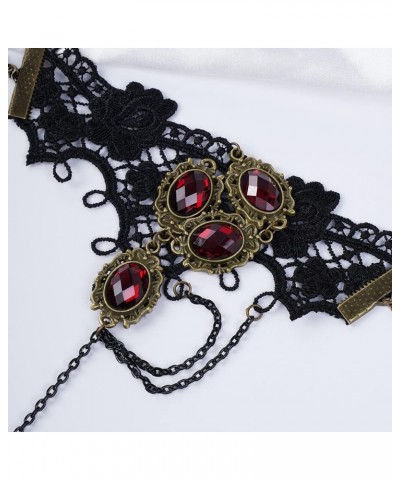 Gemstone Black Lace Hand Chain Style 2 $8.84 Rings