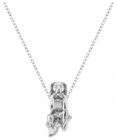 Dangling Dog Cute Breeds Pendant Necklace Pet Lovers Memorial Jewelry on 925 Sterling Silver Adjustable Chain Beagle $23.50 N...