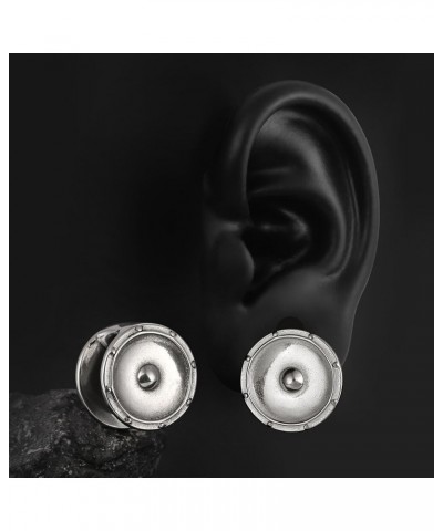 2 PCS Hypoallergenic 316 Stainless Steel Hot 00g 2g Ear Hangers Heavy/Light Weights Saddle Weights Ear Gauges Body Jewelry Wo...