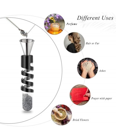 Glass Hourglass Cremation Jewelry for Ashes Container Vial Urn Necklace Pendant Stainless Steel Cylinder Bottle Memorial Crem...