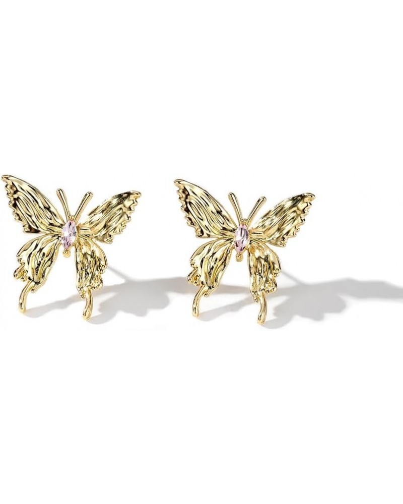 Bow Earrings for Women Gold Ribbon Bow Stud Earrings for Teen Girls Cute Red Bowknot Butterfly Stud Earrings for Her,Valentin...