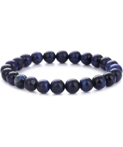 Beads Bracelet Adjustable Bracelet Braided Yoga Beads Bracelet 8mm Lava Rock 7 Chakras Diffuser Blue Tiger Eye A $9.53 Bracelets