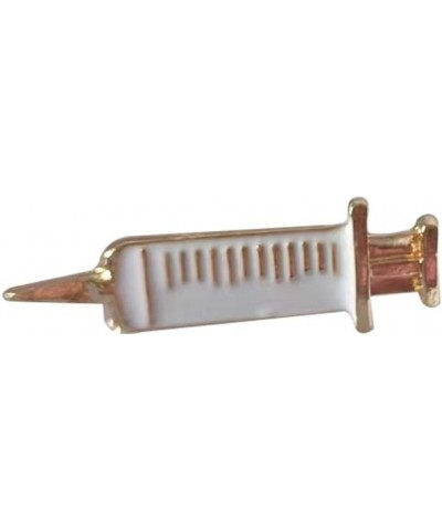 Enamel Medical Jewelry Injection Syringe Pin Brooch for Doctor Nurse Injector Brooch 1PCS $7.40 Brooches & Pins