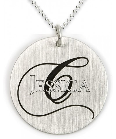 A Name Like No Other Personalized Necklace. Shiny Sterling Silver Pendant Showcases Names Plus Monogrammed Initial. Includes ...