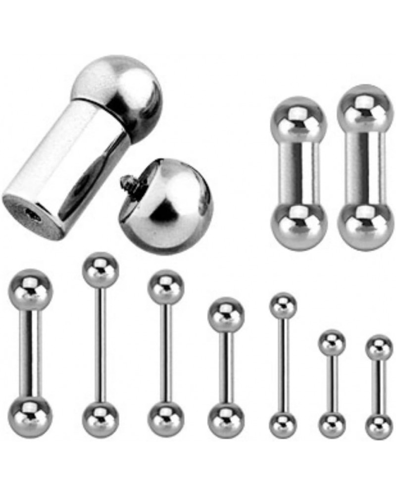 Internally Threaded 316L Surgical Steel WildKlass Barbell (Sold by Piece) 14 GA, Length: 16mm, Ball: 5mm $9.89 Body Jewelry