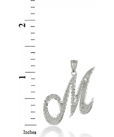 Certified Sterling Silver Script Initial Letters "A-Z" Pendant Charm Necklace M $13.49 Pendants