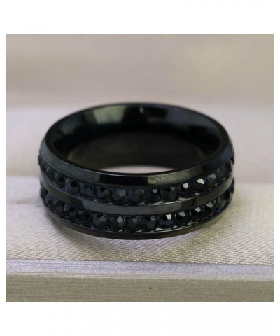 Couple Ring Bridal Set His Hers Black Gold Plated CZ Stainless Steel Wedding Ring Band Set women's size 5 & men's size 12 $12...