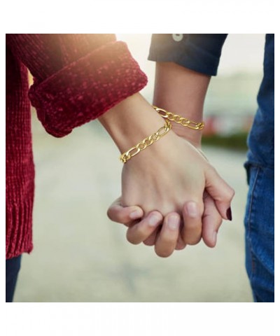 Boyfriend and Girlfriend Bracelet, Gold Bracelet Set Gift for Couple Lover Him and Her Idea $9.17 Bracelets