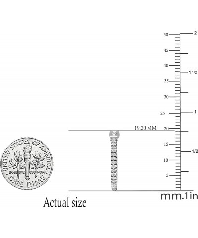 0.27 Carat (ctw) Round White Diamond Fine In And Out Hoop Earrings 1/4 CT, Available in Metal 10K/14K/18K Gold White Gold 10K...