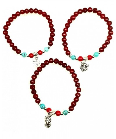 Charm Pendant Element Combination Adjustable Bracelet, Women Girls Birthday Gift Wrist Decoration Red $7.19 Bracelets