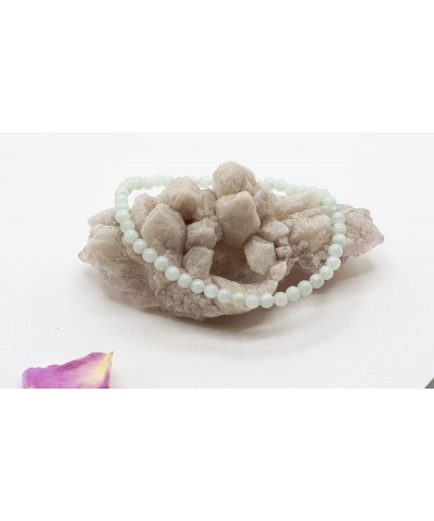 4mm Round Jade Stretch Bracelet (in various lengths: 6.5, 7, 7.5, 8 Inches) 7.0 Inches $11.74 Bracelets