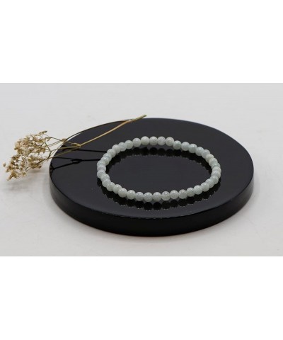 4mm Round Jade Stretch Bracelet (in various lengths: 6.5, 7, 7.5, 8 Inches) 7.0 Inches $11.74 Bracelets