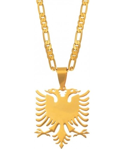 Albanian Eagle Necklace - Albania Eagle Necklace - Polish Eagle Necklace - Albania Eagle Pendant Necklaces Gold Color & Silve...