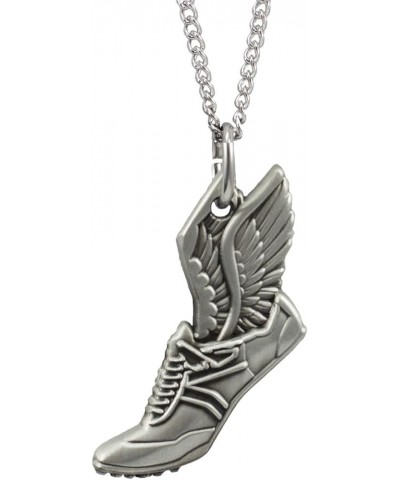 Women's Antique Finish Winged Shoe Necklace-Phil 4:13 18 Inch $14.35 Necklaces