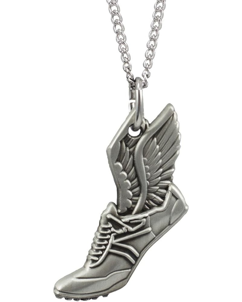 Women's Antique Finish Winged Shoe Necklace-Phil 4:13 18 Inch $14.35 Necklaces