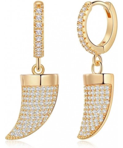 Huggie Hoop Earrings for Women, 925 Sterling Silver Post Hypoallergenic Small Huggie Hoop Earrings Gold Plated Cubic Zirconia...