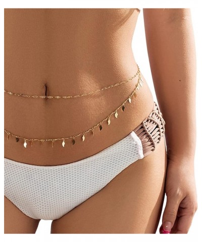 Sexy Bikini Waist Chain Simple Bikini Belly Chains Summer Body Chain Beach Body Accessories Jewelry for Women Girls Gold $7.2...