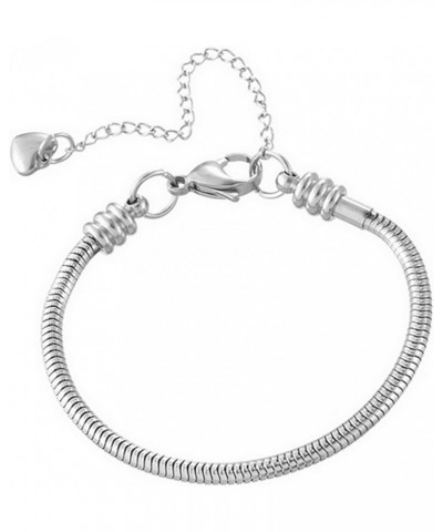 Women Girls Charms Bracelet Stainless Steel 7 Inches $7.97 Bracelets