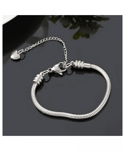 Women Girls Charms Bracelet Stainless Steel 7 Inches $7.97 Bracelets