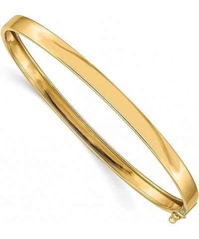 14k Yellow Gold Flexible Bangle Bracelet Fine Jewelry For Women Gifts For Her $261.88 Bracelets