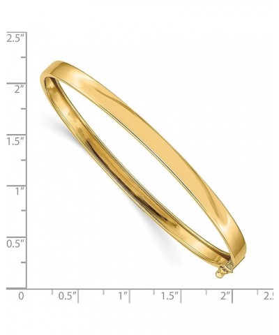 14k Yellow Gold Flexible Bangle Bracelet Fine Jewelry For Women Gifts For Her $261.88 Bracelets