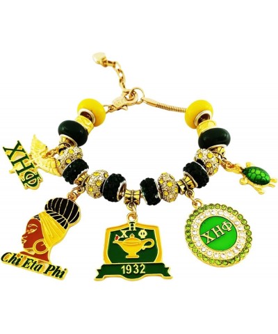 Sorority Custom Charm Bracelets 9.0 Inches Chi Eta Phi $24.19 Bracelets