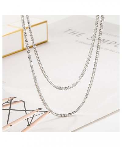 Fashion 100% 925 Sterling Silver 2 mm Necklace Solid Silver Chopin Chain Link Silver Jewelry For Men & Women Italy Design 24....