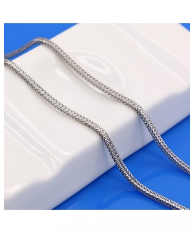 Fashion 100% 925 Sterling Silver 2 mm Necklace Solid Silver Chopin Chain Link Silver Jewelry For Men & Women Italy Design 24....