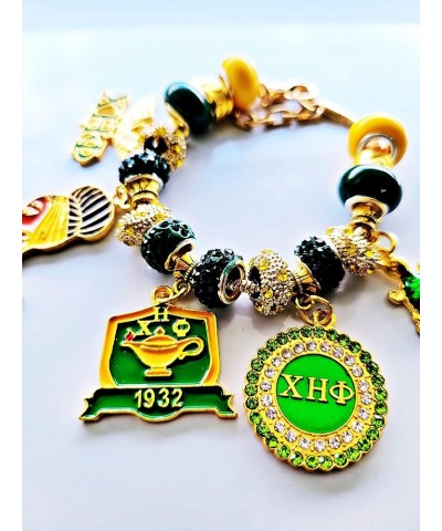 Sorority Custom Charm Bracelets 9.0 Inches Chi Eta Phi $24.19 Bracelets