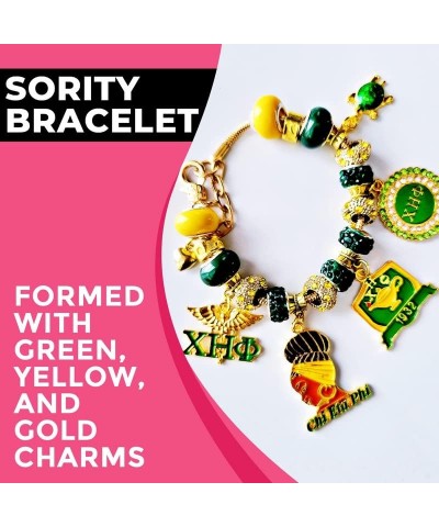 Sorority Custom Charm Bracelets 9.0 Inches Chi Eta Phi $24.19 Bracelets