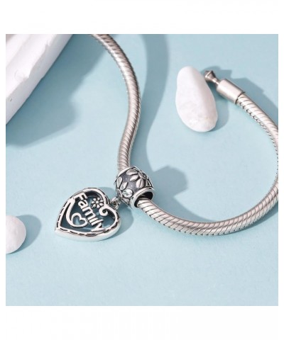 Family Charms for Woman 925 Sterling Silver Love Heart in Your Hands Charms Jewelry Beads DIY Gifts for Women Pandora Bracele...