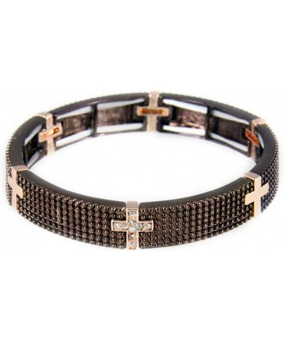 4031159 Cross Stretch Bracelet Christian Fashion Super Chocolate $8.95 Bracelets