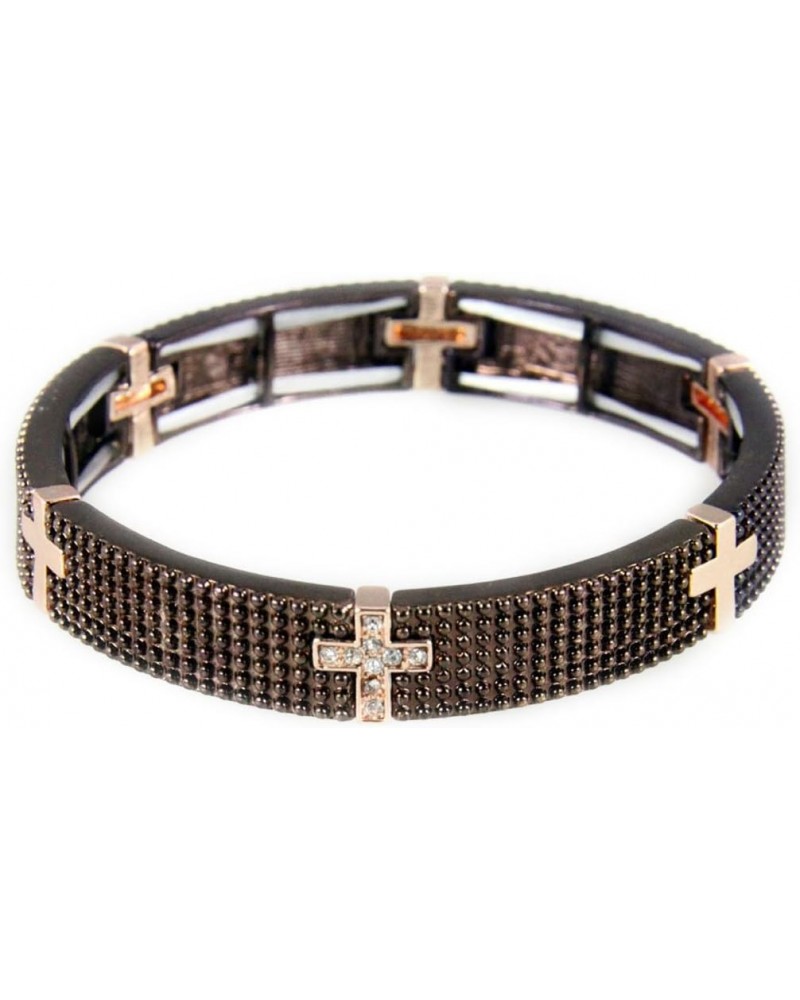 4031159 Cross Stretch Bracelet Christian Fashion Super Chocolate $8.95 Bracelets