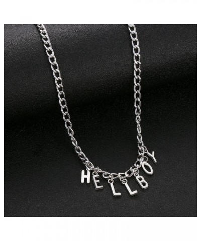 New Women Hip Hop Cool Letter Pendant Necklaces Bib Chain "Hellboy" Choker $10.05 Necklaces