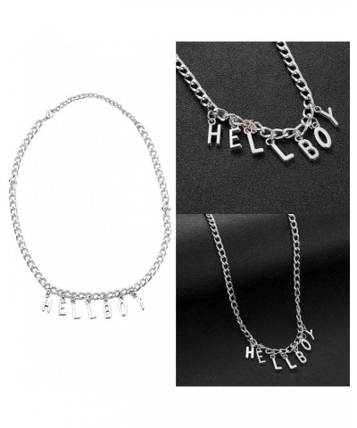 New Women Hip Hop Cool Letter Pendant Necklaces Bib Chain "Hellboy" Choker $10.05 Necklaces