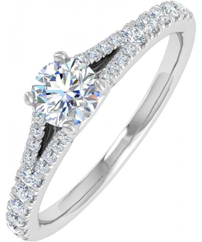0.45 Carat Prong Set Solitaire Diamond Engagement Ring Band in 14K Gold White Gold $120.45 Rings