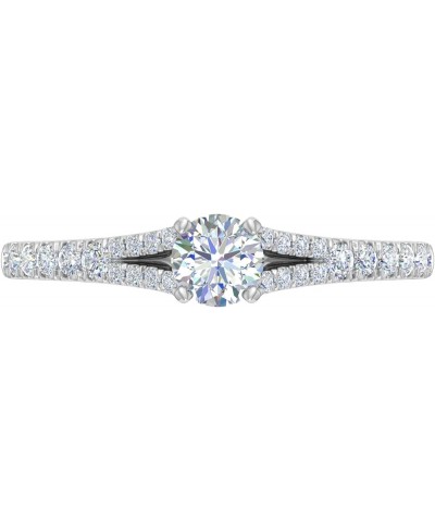 0.45 Carat Prong Set Solitaire Diamond Engagement Ring Band in 14K Gold White Gold $120.45 Rings